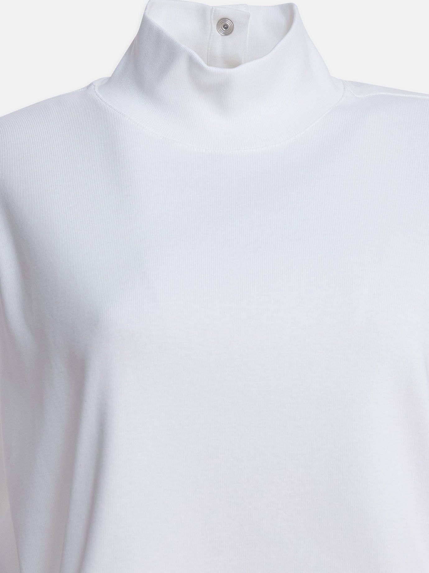 T-shirt lupetto Solid colour  Bianco - Alaïa Donna | PDP | VIETTI Online Store | thumbnail_3