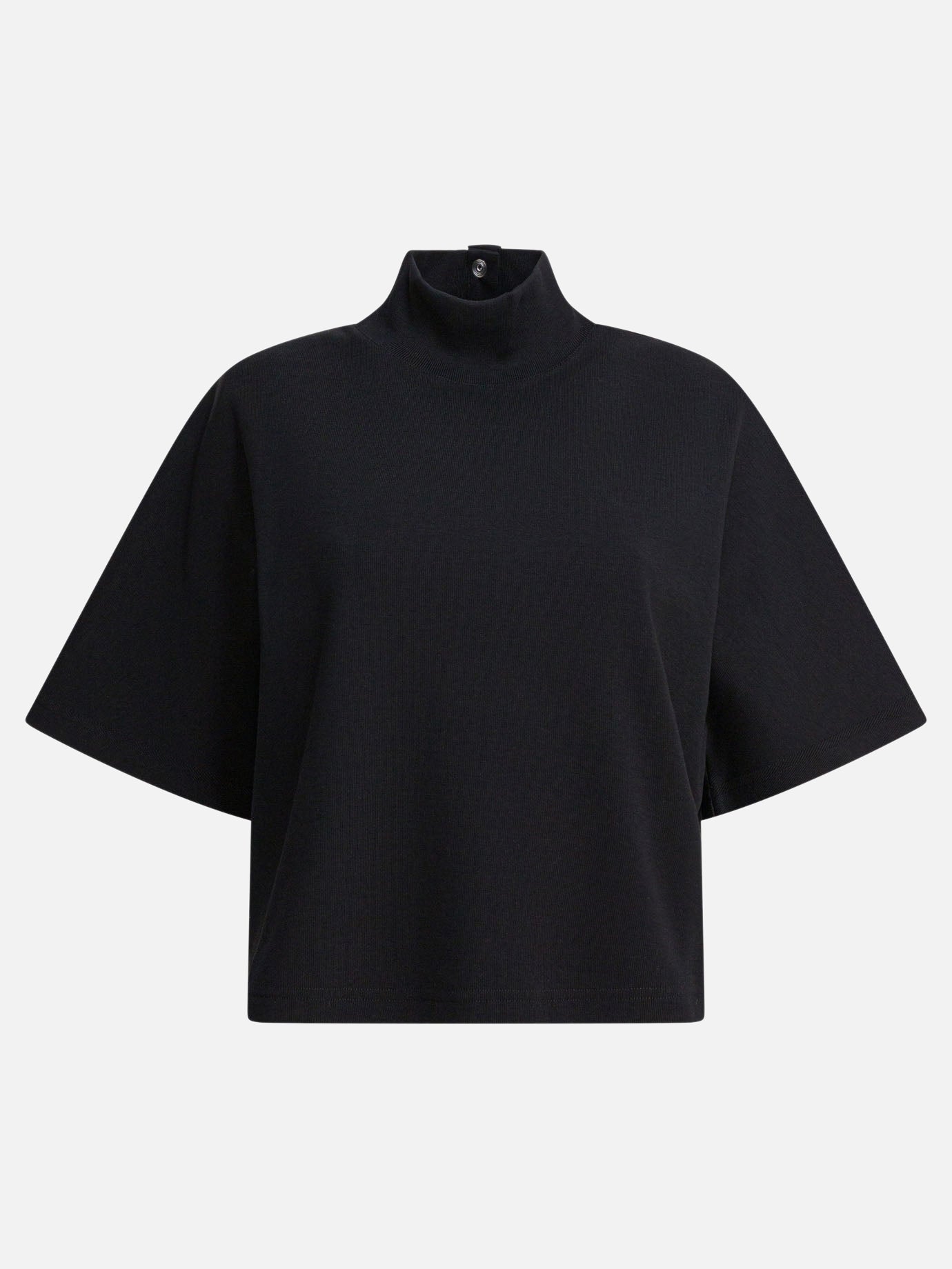 T-shirt lupetto Solid colour  Nero - Alaïa Donna | PDP | VIETTI Online Store | Zoom-Modal

