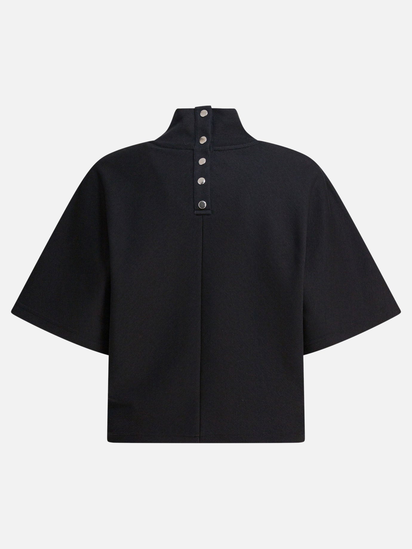 T-shirt lupetto Solid colour  Nero - Alaïa Donna | PDP | VIETTI Online Store | thumbnail_2