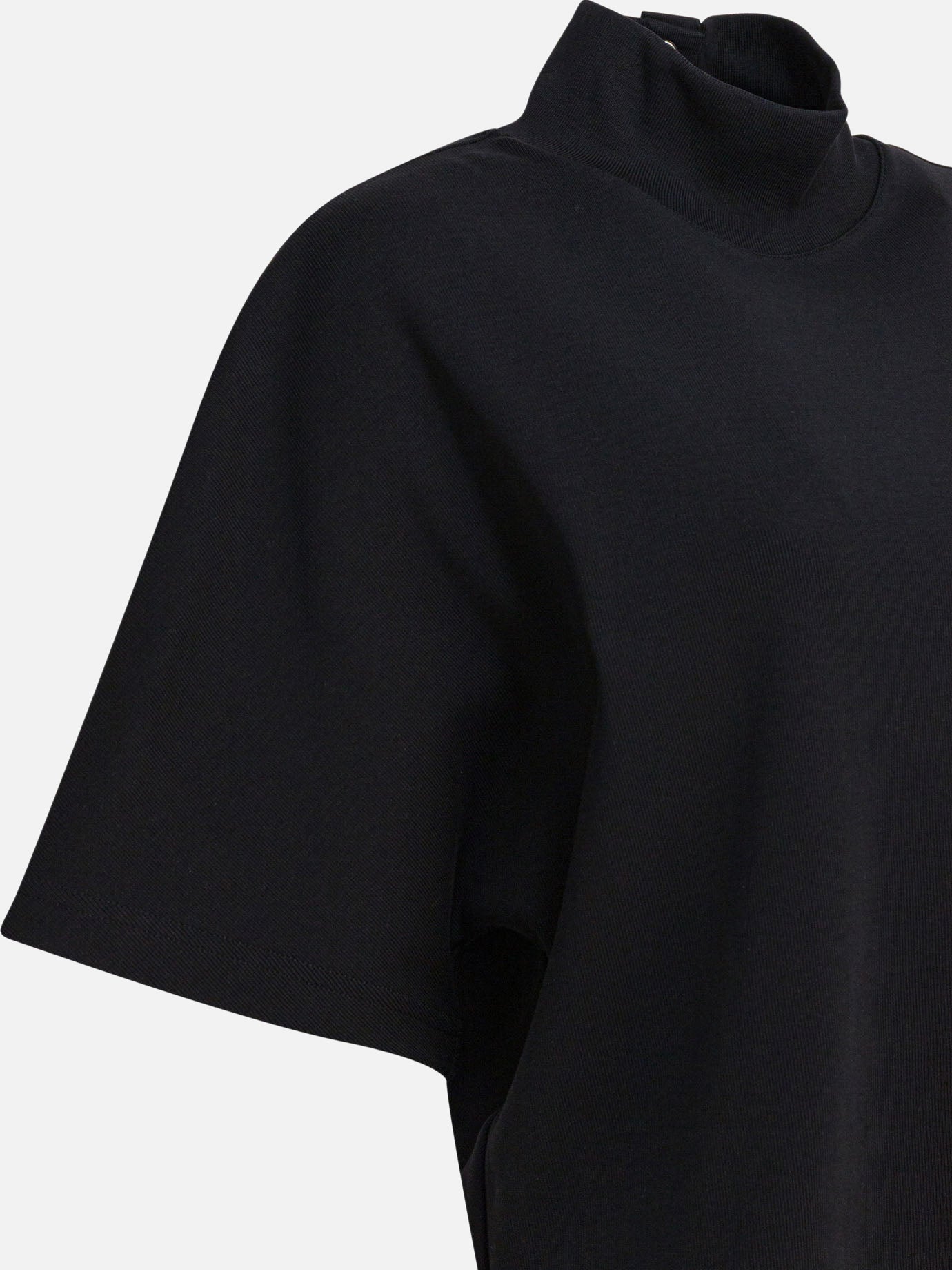 T-shirt lupetto Solid colour  Nero - Alaïa Donna | PDP | VIETTI Online Store | Zoom-Modal_4
