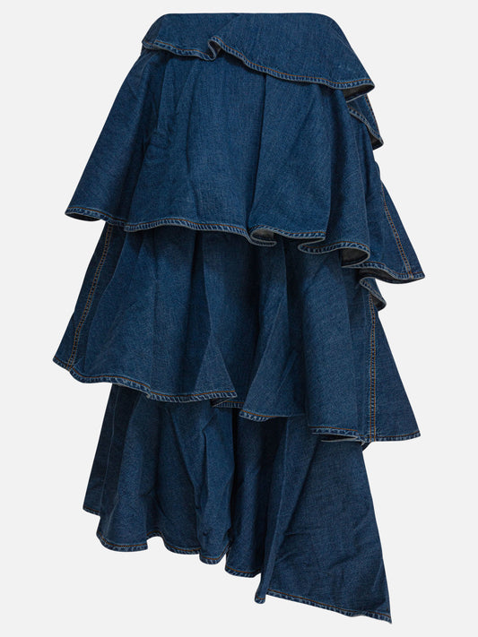 Gonne midi Denim  Blu - Alaïa Donna | PDP | VIETTI Online Store | 2
