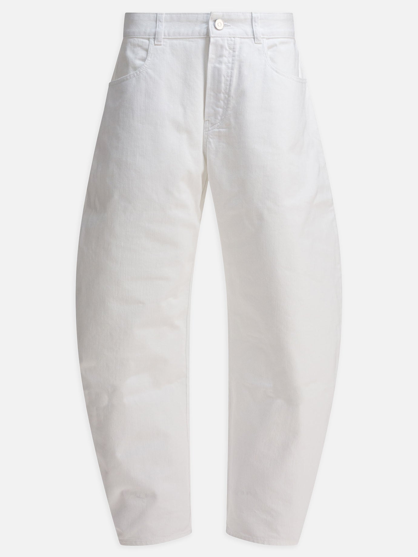 Jeans a gamba larga Denim  Bianco - Alaïa Donna | PDP | VIETTI Online Store | Zoom-Modal
