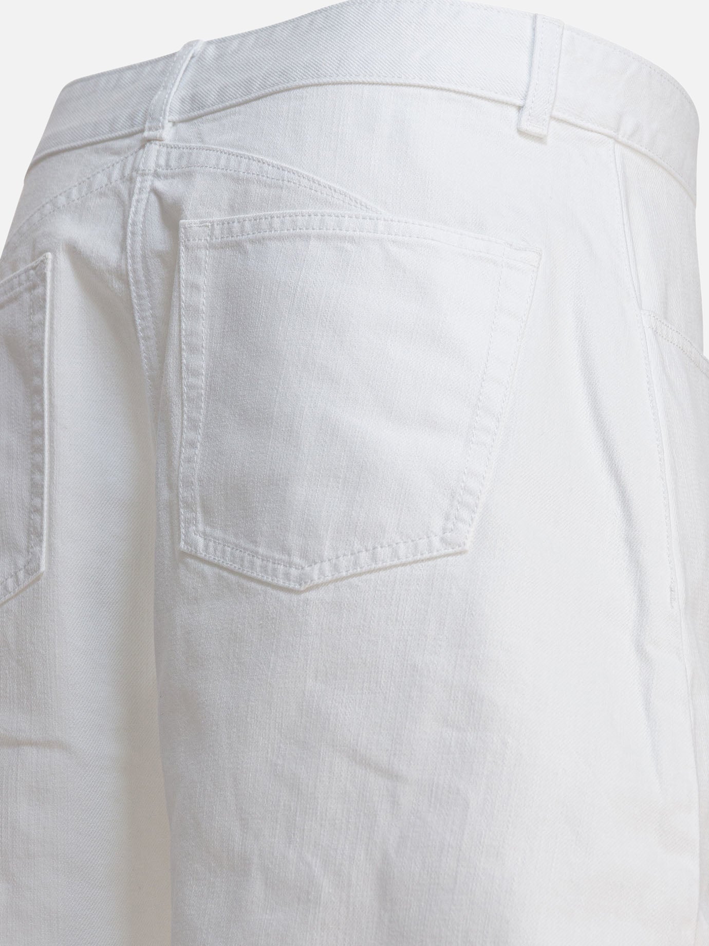Jeans a gamba larga Denim  Bianco - Alaïa Donna | PDP | VIETTI Online Store | Zoom-Modal_4
