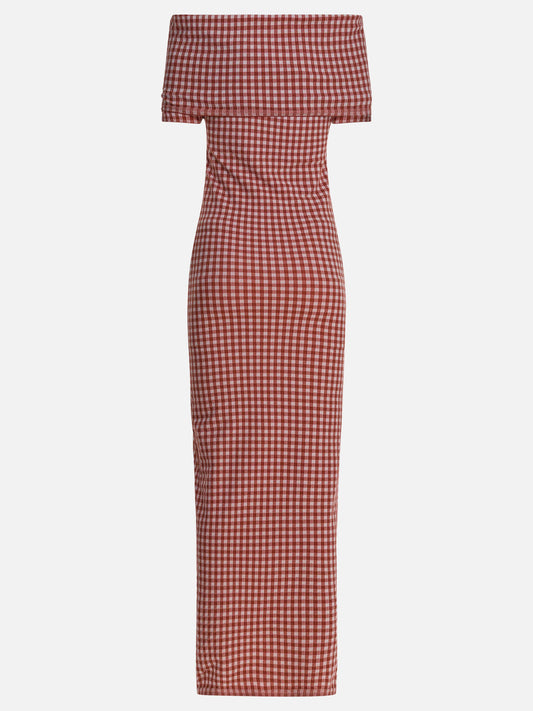 Abiti midi Gingham  Rosa - Alaïa Donna | PDP | VIETTI Online Store | 2
