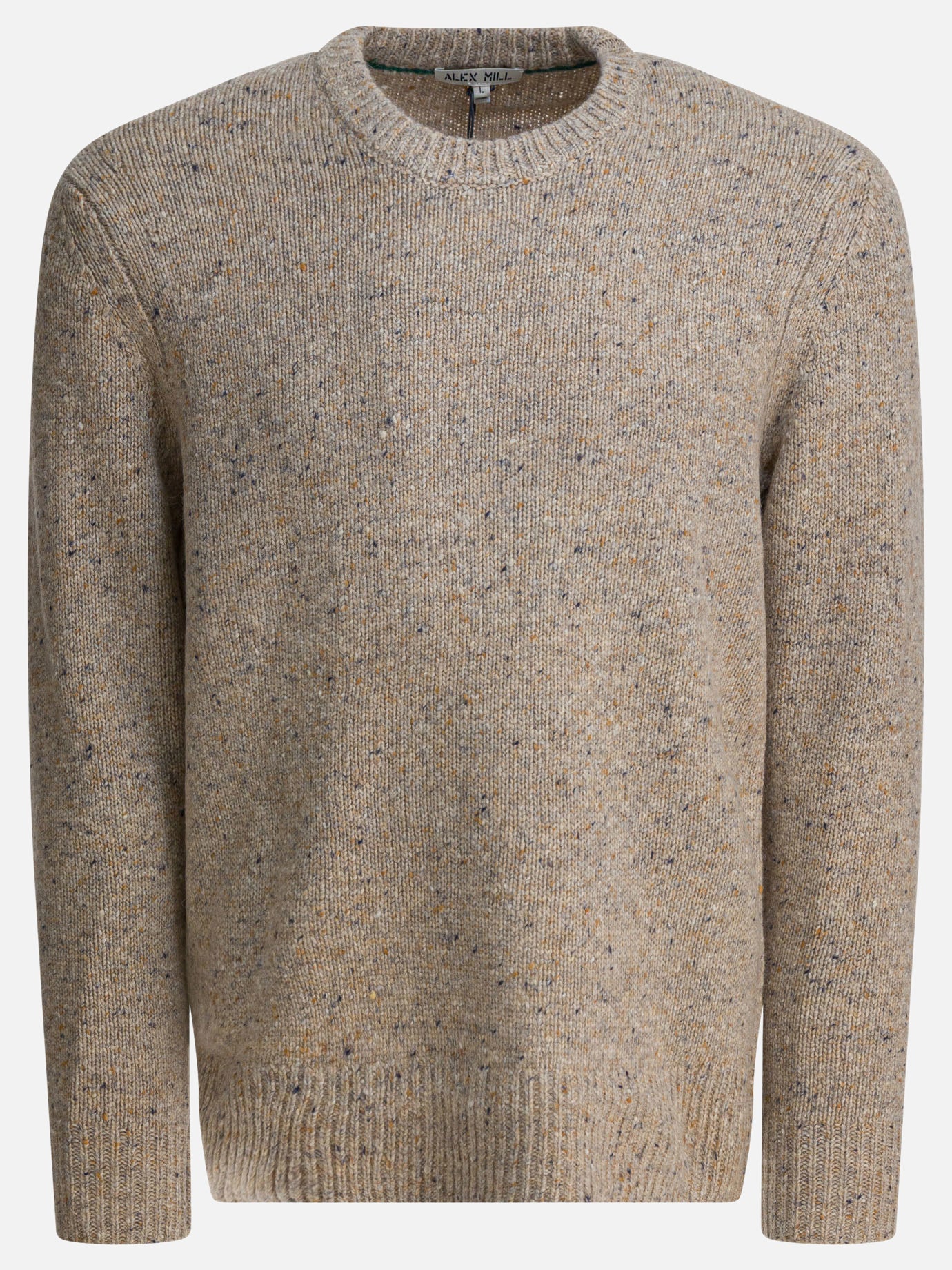 Crewneck sweaters Solid colour  Beige - Alex Mill Men | PDP | VIETTI Online Store | Zoom-Modal
