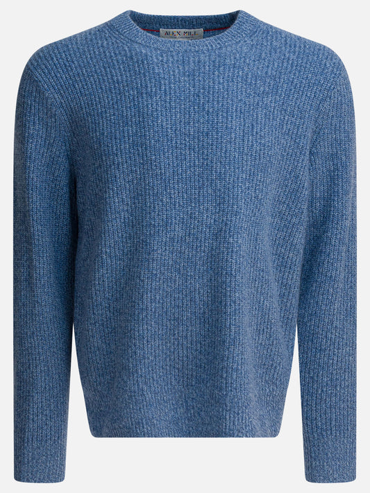 Crewneck sweaters Solid colour  Light blue - Alex Mill Men | PLP | VIETTI Online Store 
