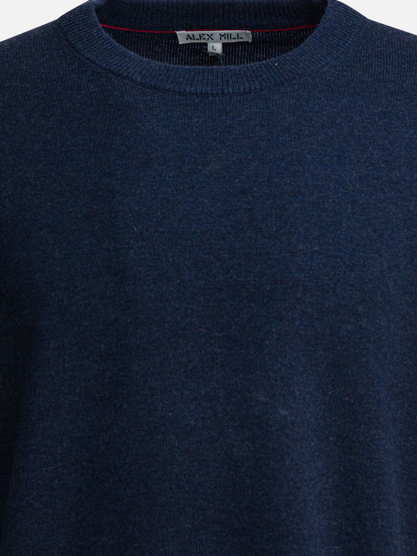 Crewneck sweaters Solid colour  Blue - Alex Mill Men | PDP | VIETTI Online Store | Zoom-Modal_3
