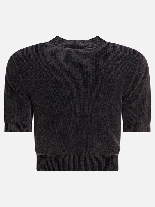 T-shirt girocollo Logo  Nero - Alexander Wang Donna | PLP | VIETTI Online Store | 2
