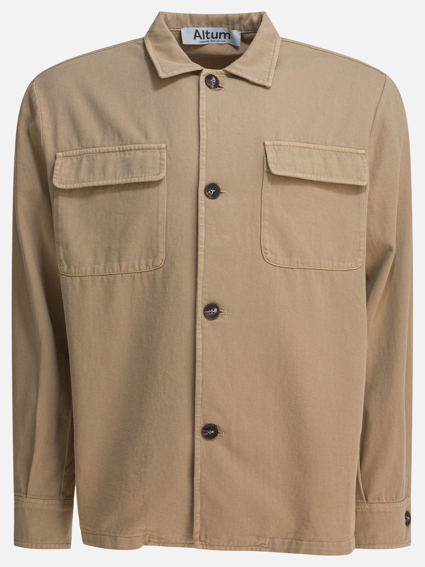 Overshirt jackets Solid colour  Beige - Altum Men | PDP | VIETTI Online Store | Zoom-Modal

