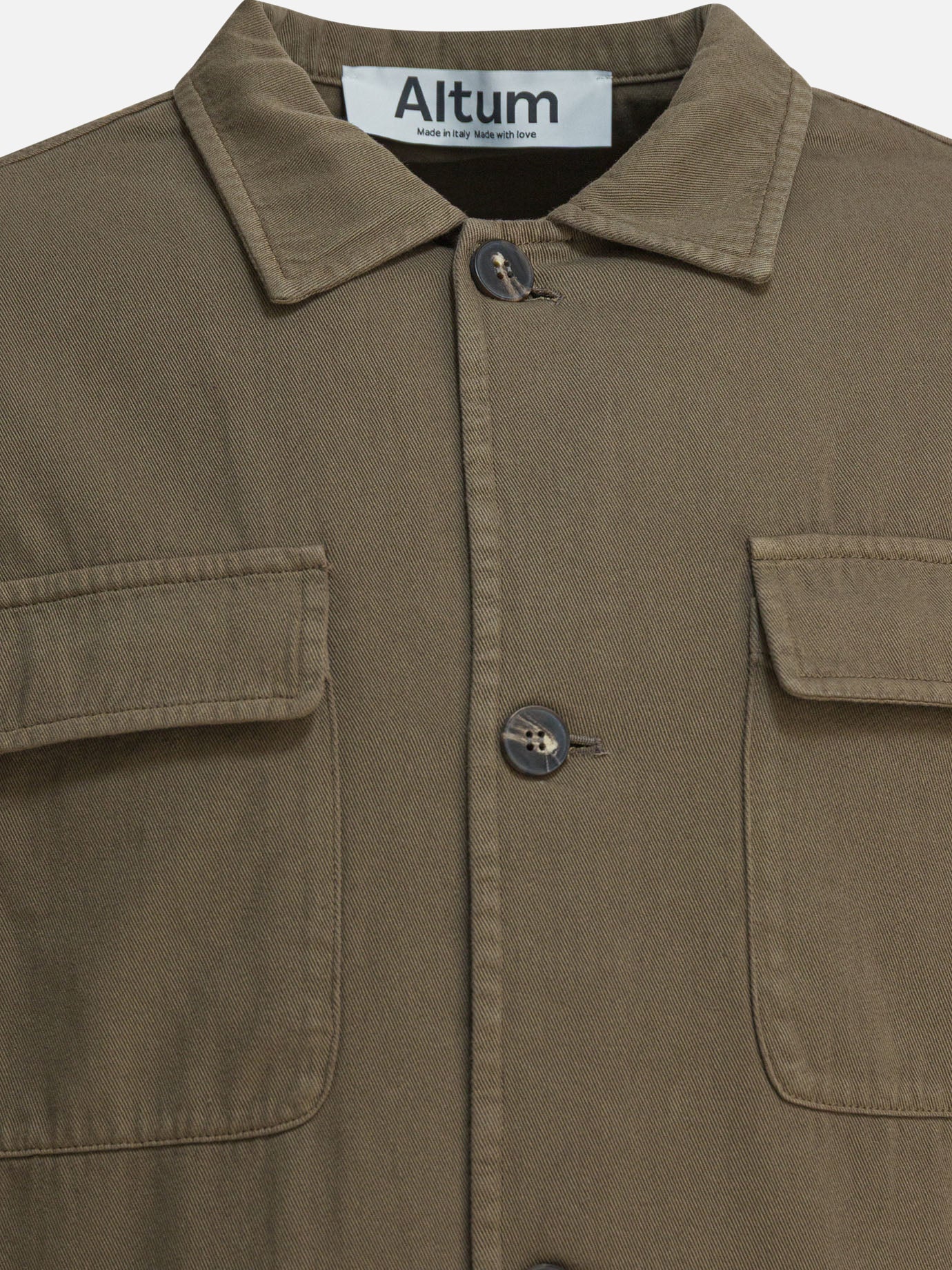 Giacche overshirt Solid colour  Verde - Altum Uomo | PDP | VIETTI Online Store | thumbnail_3