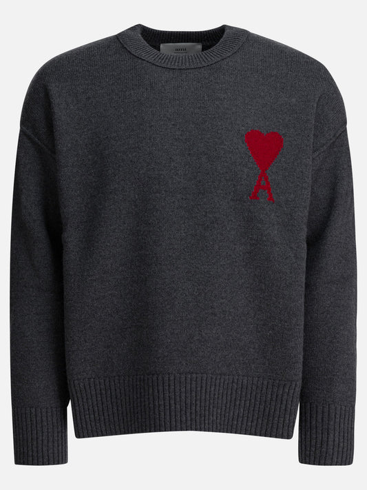 Crewneck sweaters Logo  Grey - Ami Paris Men | PLP | VIETTI Online Store 
