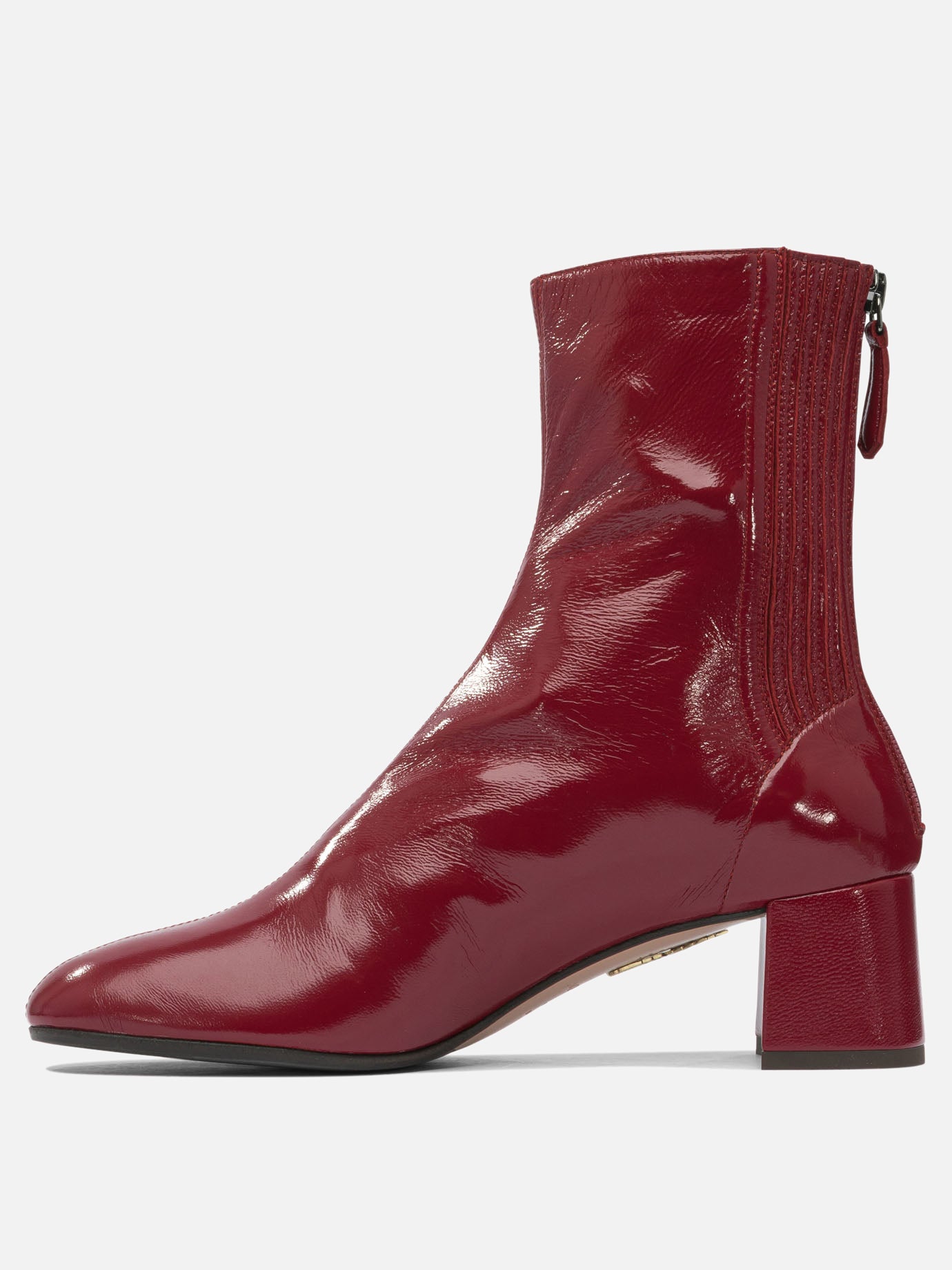 Zipped boots 95% lamb leather 5% polyester - 100% calf leather  Red - Aquazzura Women | PDP | VIETTI Online Store | thumbnail_3