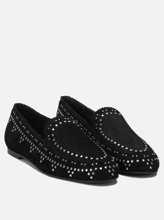 Loafers 100% kid suede leather - 100% calf leather  Black - Aquazzura Women | PDP | VIETTI Online Store | 2
