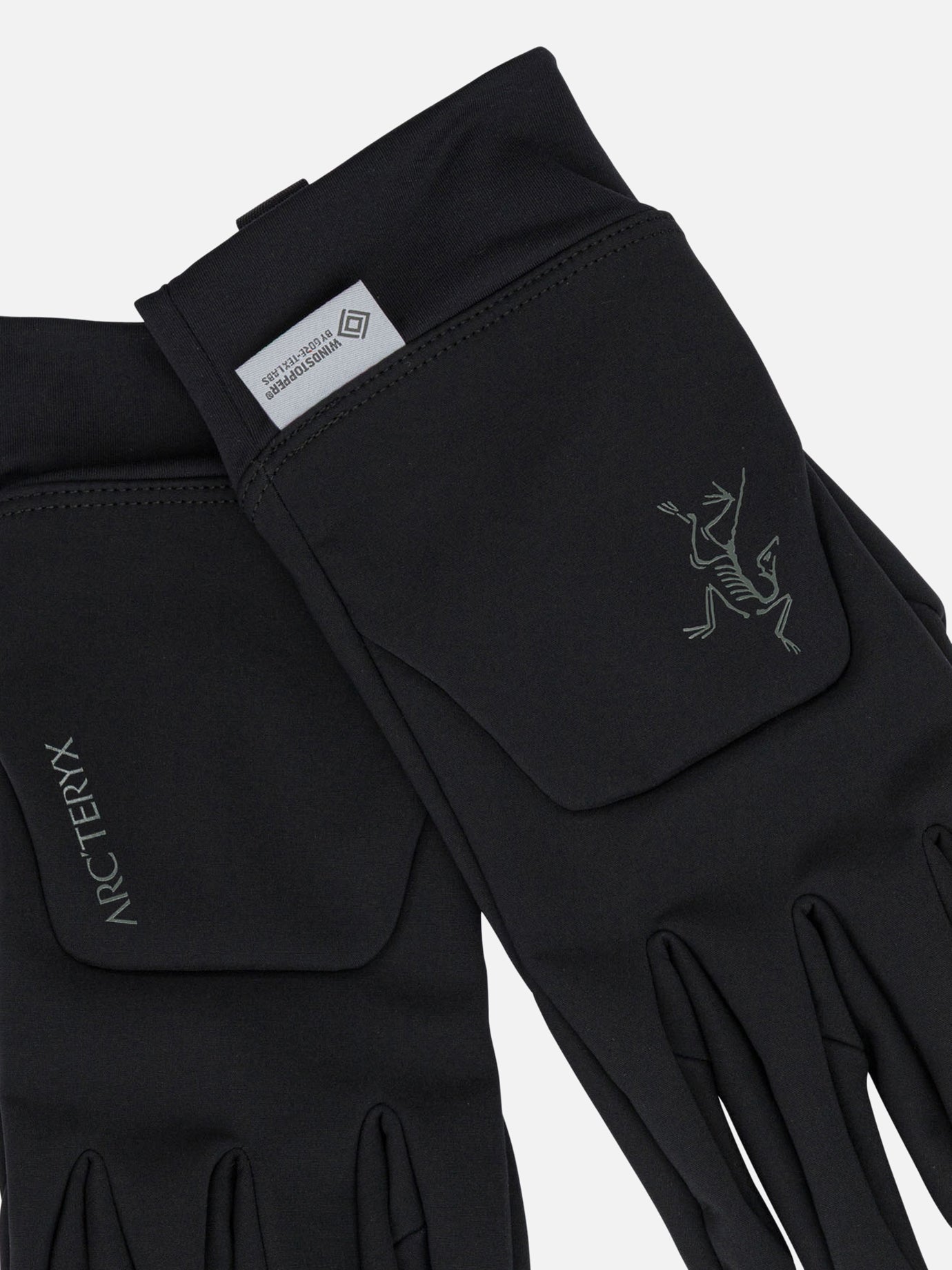 Sport gloves 92% nylon 8% elastane with epe & pu membrane 100% polyester backing glove secondary fabric: 84% polyester 16% elastane  Black - Arc&#39;teryx Men | PDP | VIETTI Online Store | thumbnail_2