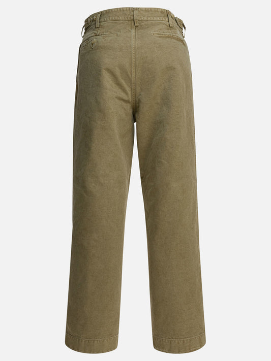 Leisure trousers Solid colour  Green - Auralee Men | PLP | VIETTI Online Store | 2
