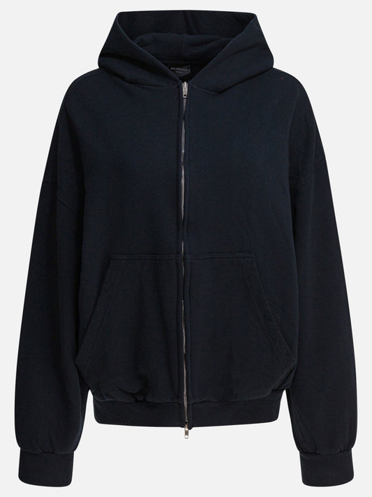 Felpe con zip Solid colour  Nero - Balenciaga Donna | PDP | VIETTI Online Store 
