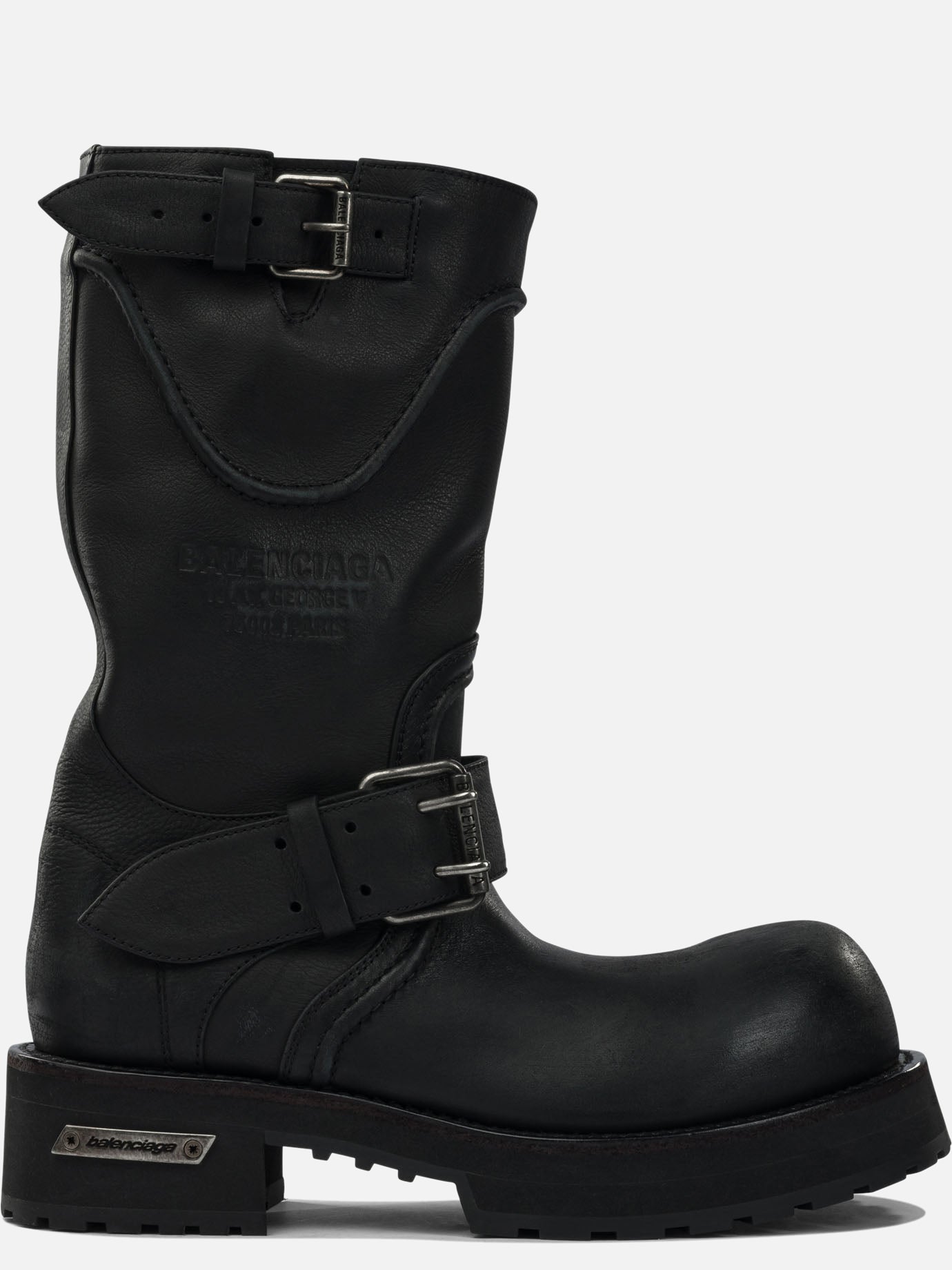 Pull-on boots 100% calfskin leather - 100% rubber  Black - Balenciaga Men | PDP | VIETTI Online Store | Zoom-Modal
