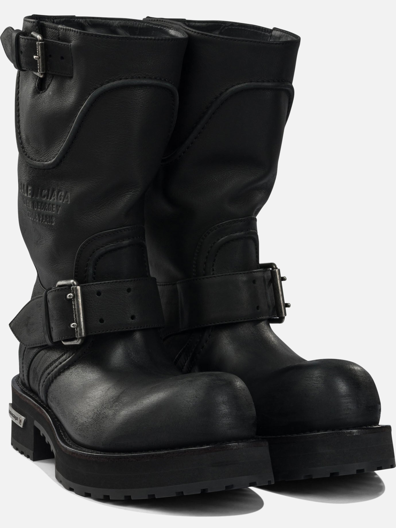 Pull-on boots 100% calfskin leather - 100% rubber  Black - Balenciaga Men | PDP | VIETTI Online Store | Zoom-Modal_2
