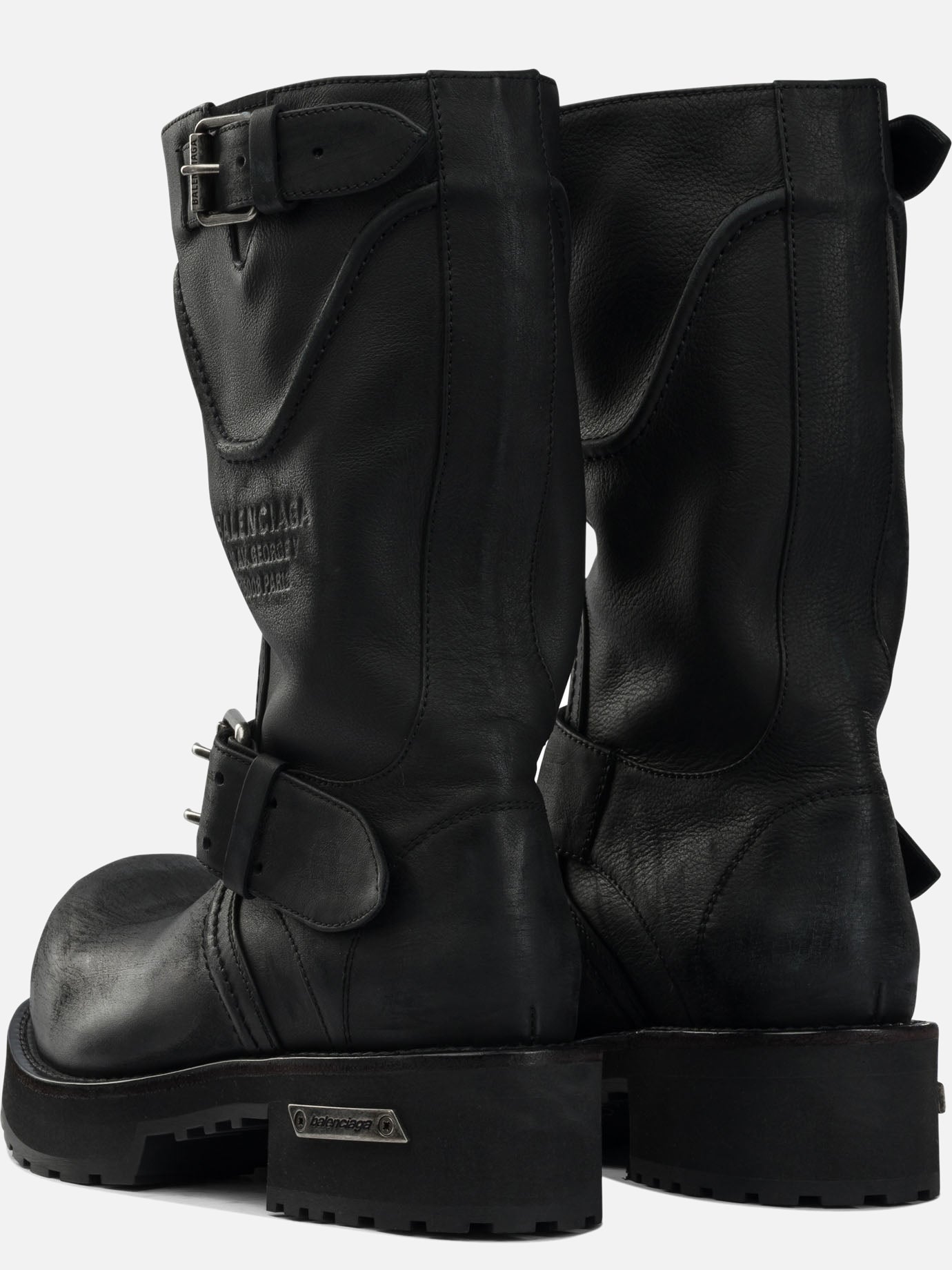 Pull-on boots 100% calfskin leather - 100% rubber  Black - Balenciaga Men | PDP | VIETTI Online Store | Zoom-Modal_4
