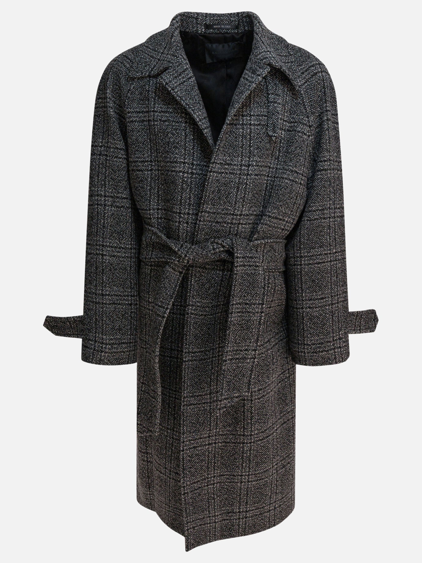 Long coats Check  Black - Balenciaga Men | PDP | VIETTI Online Store | thumbnail