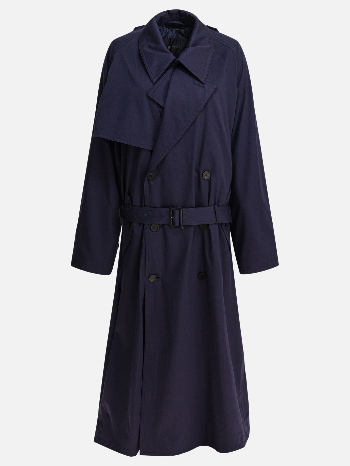 Raincoats & Trench coats Solid colour  Blue - Balenciaga Women | PDP | VIETTI Online Store | Zoom-Modal
