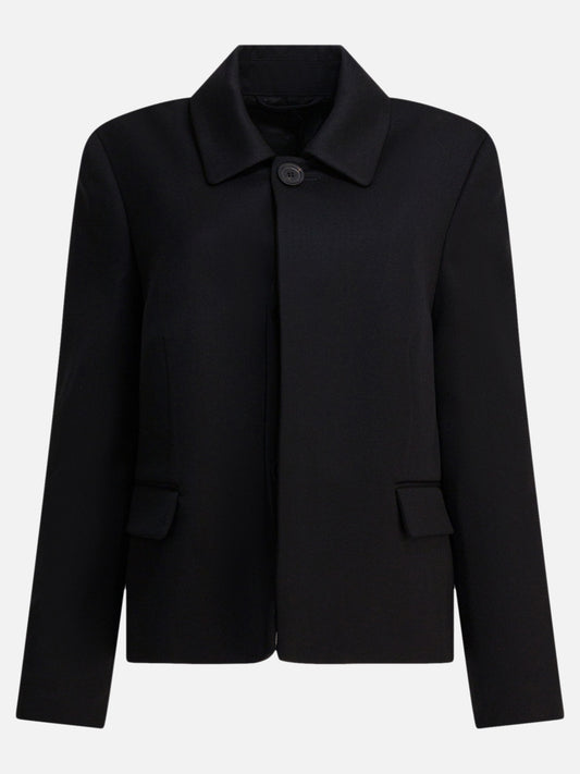 Giacche leggere & Trapuntate Solid colour  Nero - Balenciaga Donna | PDP | VIETTI Online Store 
