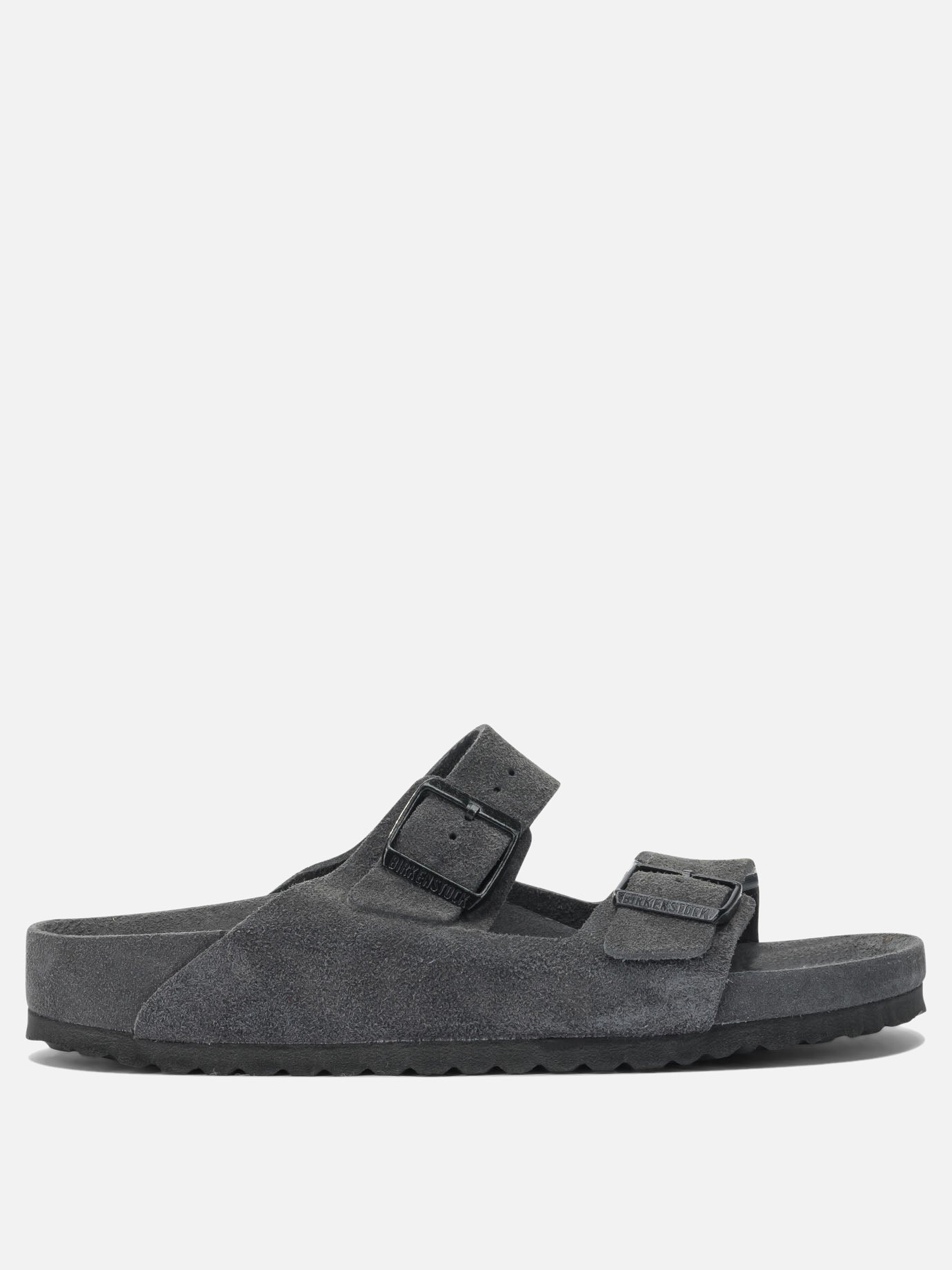 Flat sandals 100% leather - 100% rubber  Grey - Birkenstock Men | PDP | VIETTI Online Store | thumbnail