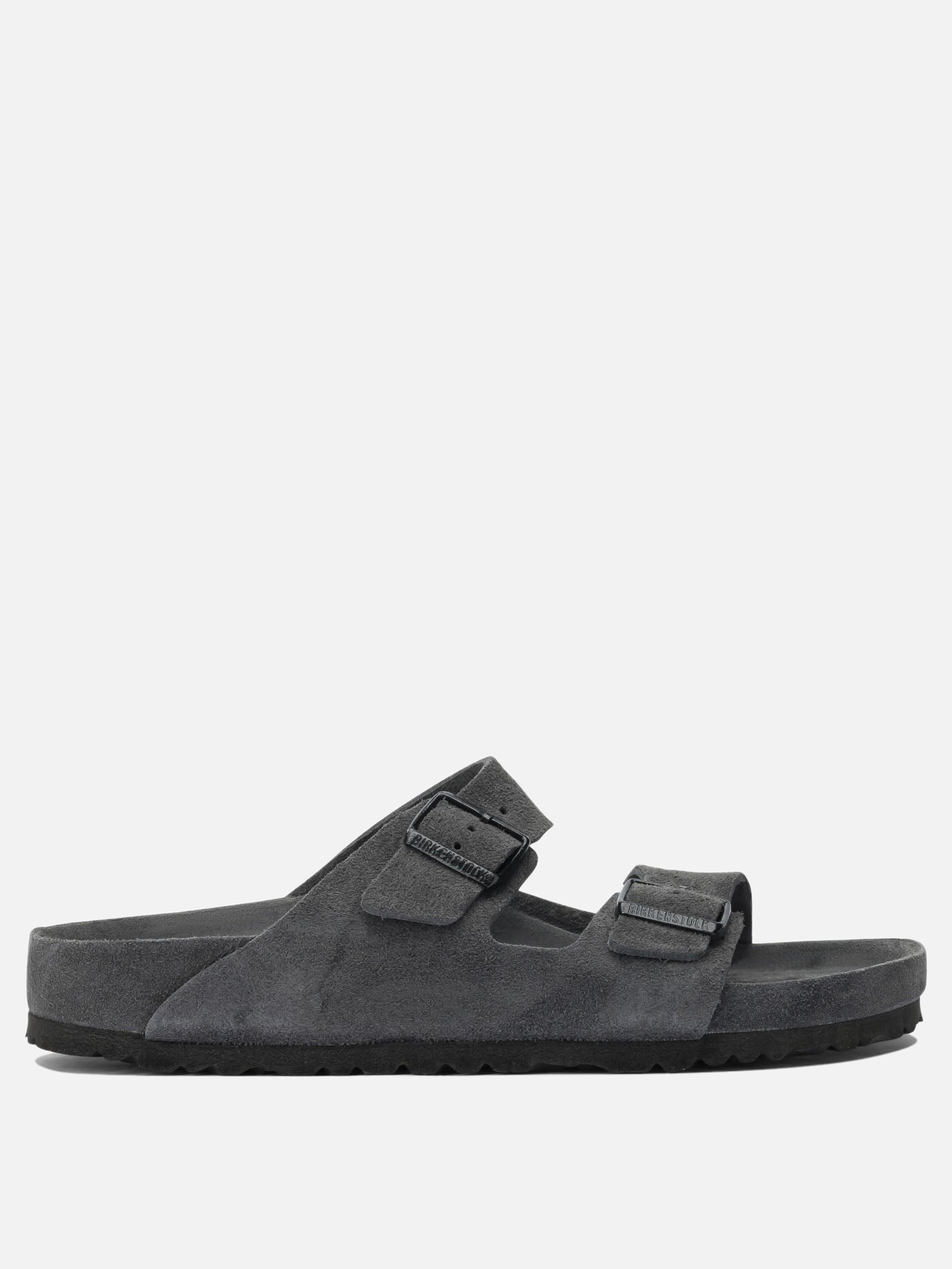 Flat sandals 100% leather - 100% rubber  Grey - Birkenstock Men | PDP | VIETTI Online Store | Zoom-Modal
