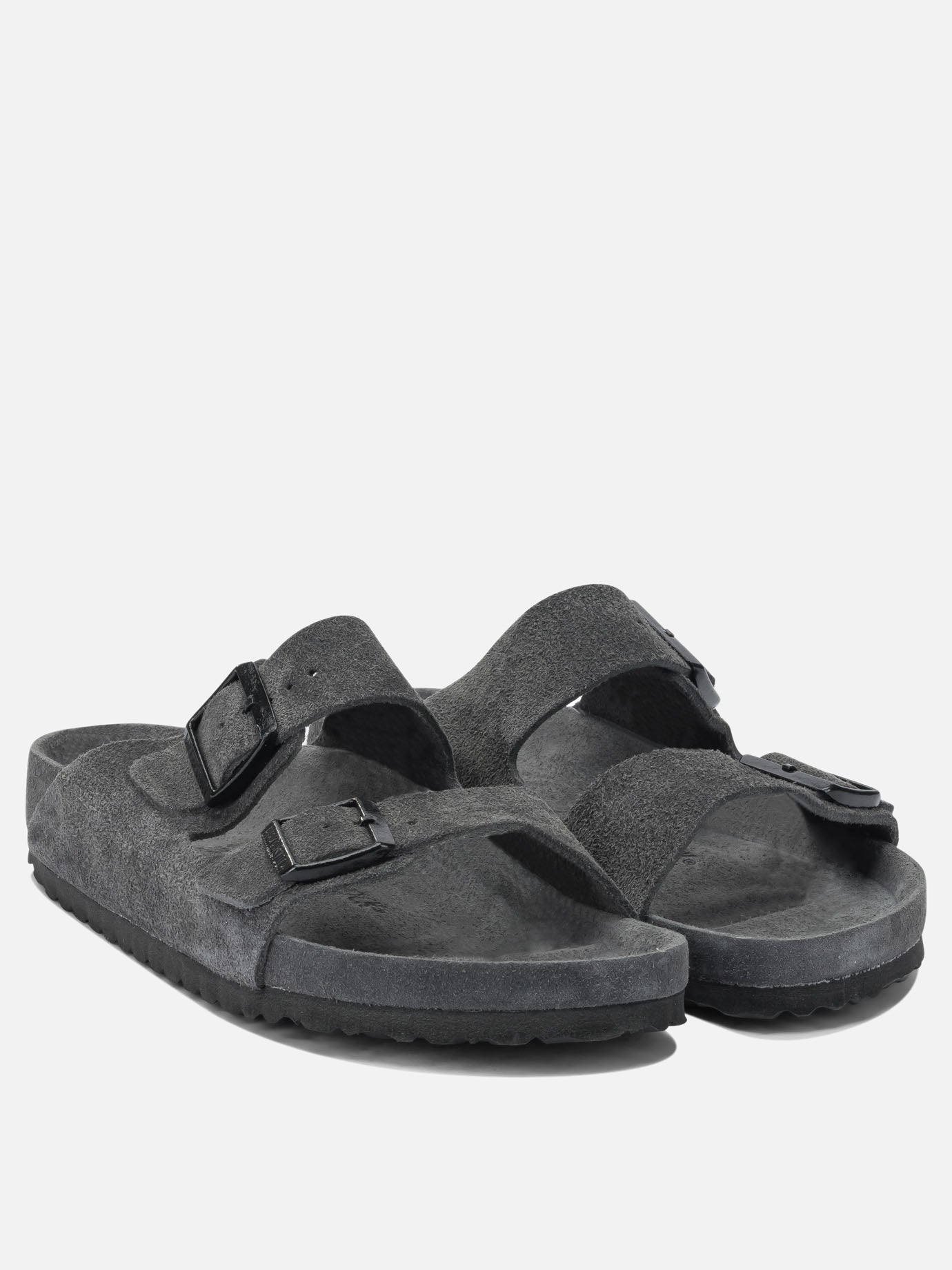 Flat sandals 100% leather - 100% rubber  Grey - Birkenstock Men | PDP | VIETTI Online Store | thumbnail_2