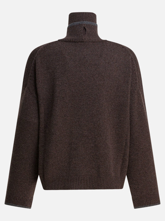 Maglioni dolcevita Solid colour  Marrone - Brunello Cucinelli Donna | PDP | VIETTI Online Store | 2
