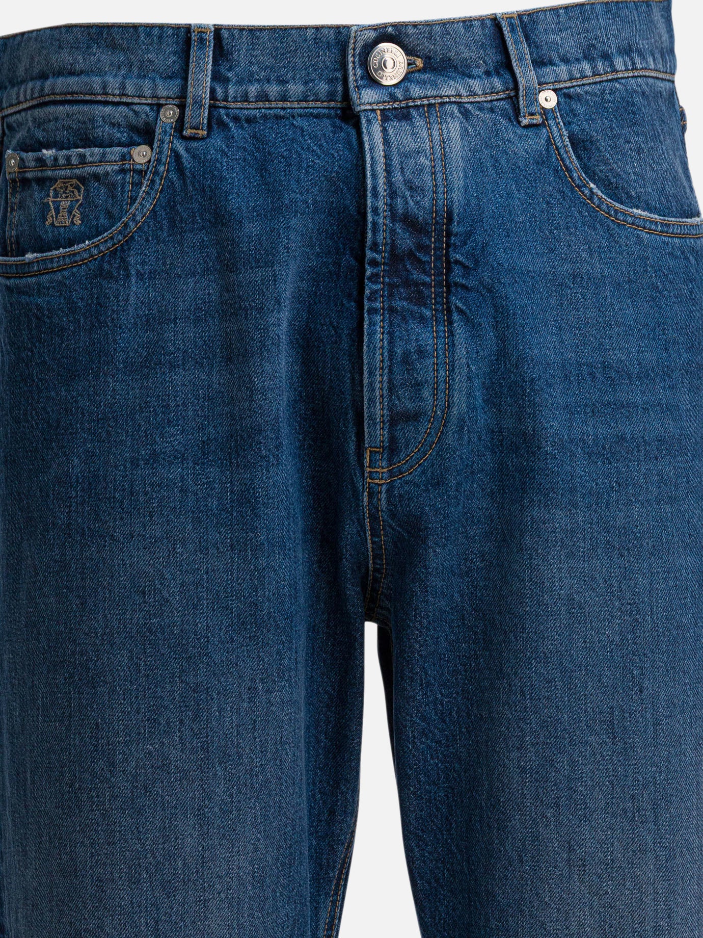 Jeans a gamba dritta Denim  Blu - Brunello Cucinelli Uomo | PDP | VIETTI Online Store | Zoom-Modal_3
