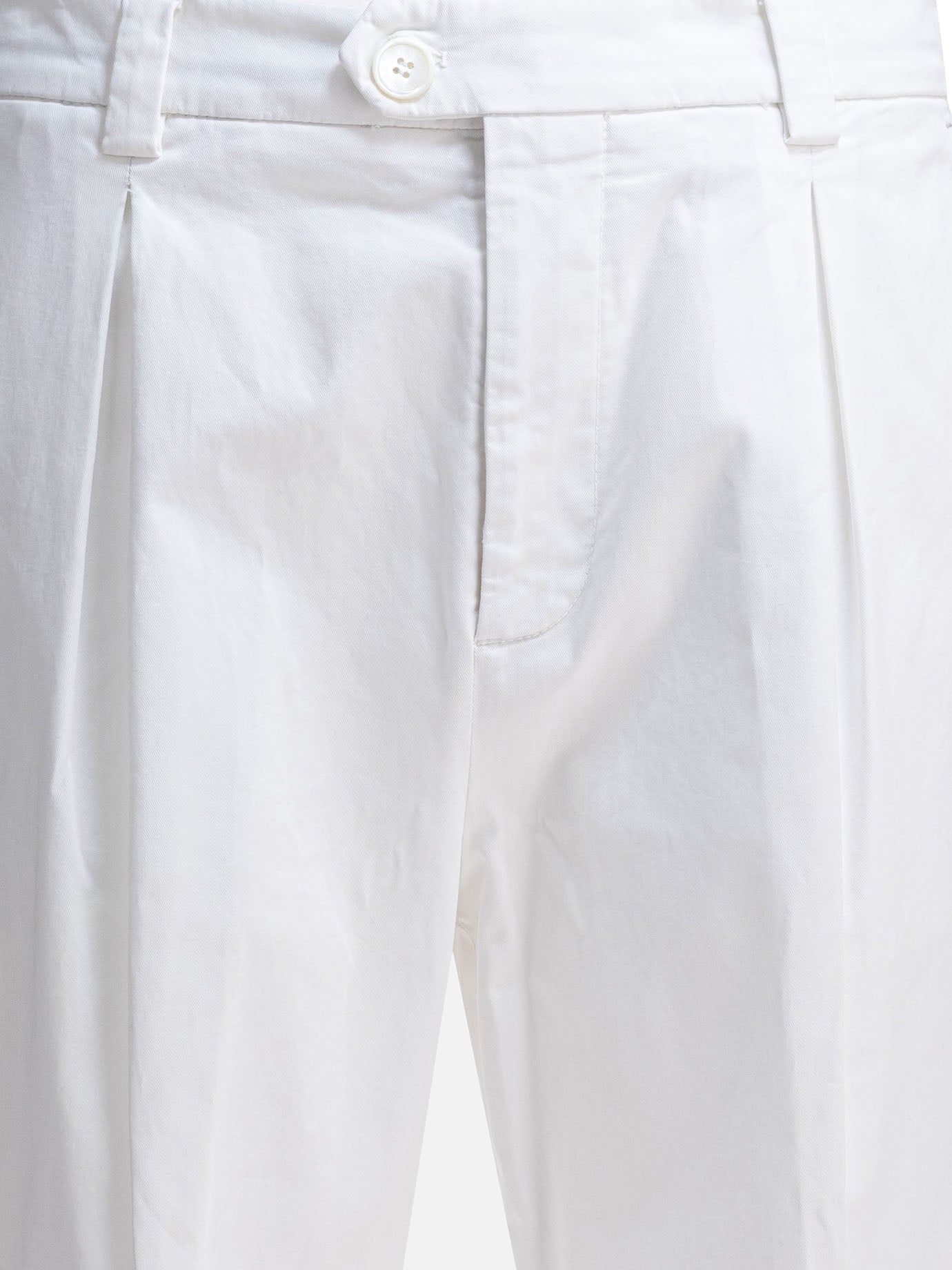 Leisure trousers Solid colour  White - Brunello Cucinelli Men | PDP | VIETTI Online Store | thumbnail_3