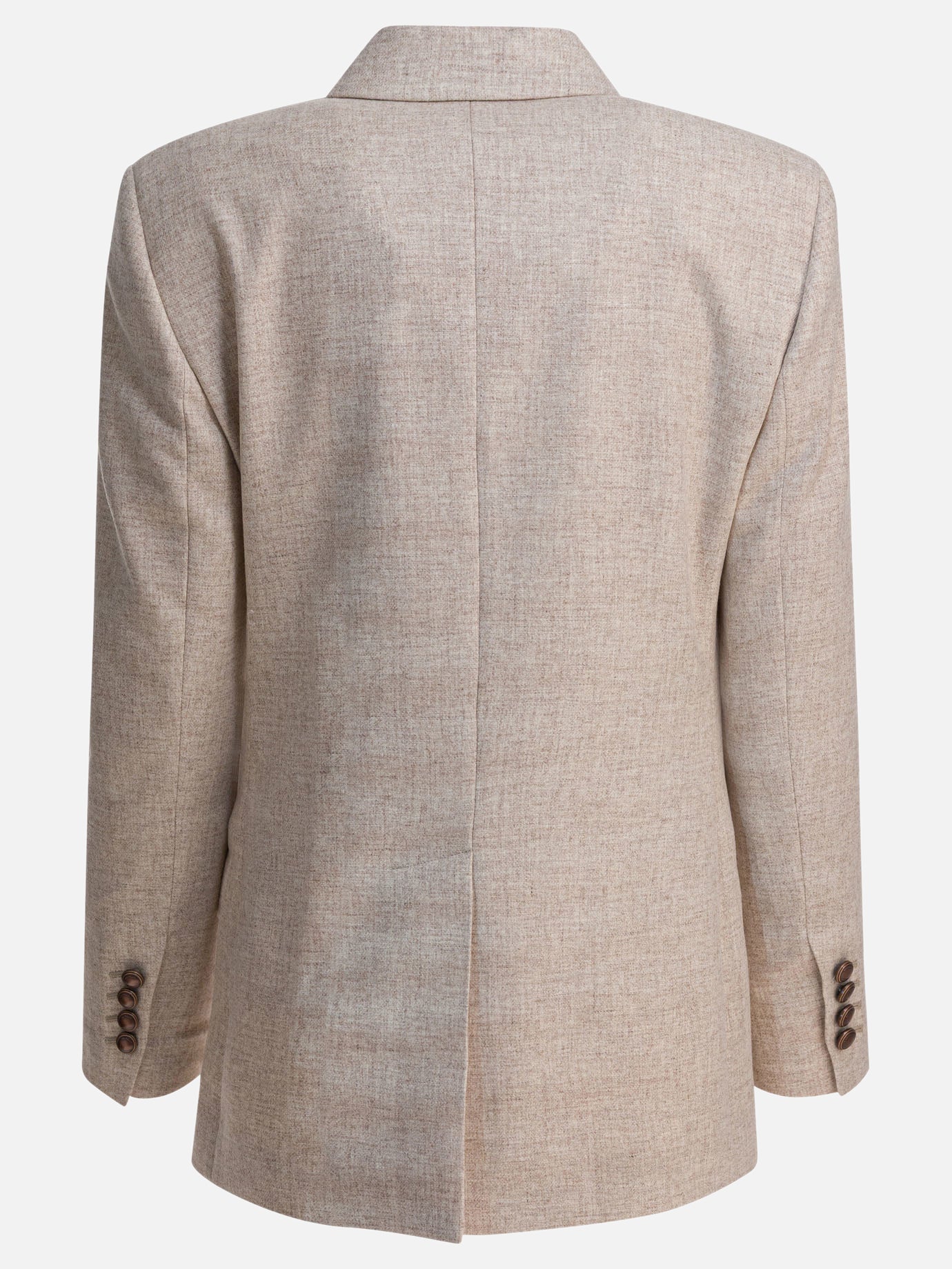 Blazers Solid colour  Beige - Brunello Cucinelli Women | PDP | VIETTI Online Store | thumbnail_2