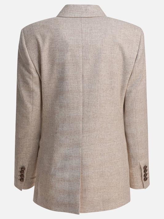 Blazers Solid colour  Beige - Brunello Cucinelli Women | PLP | VIETTI Online Store | 2
