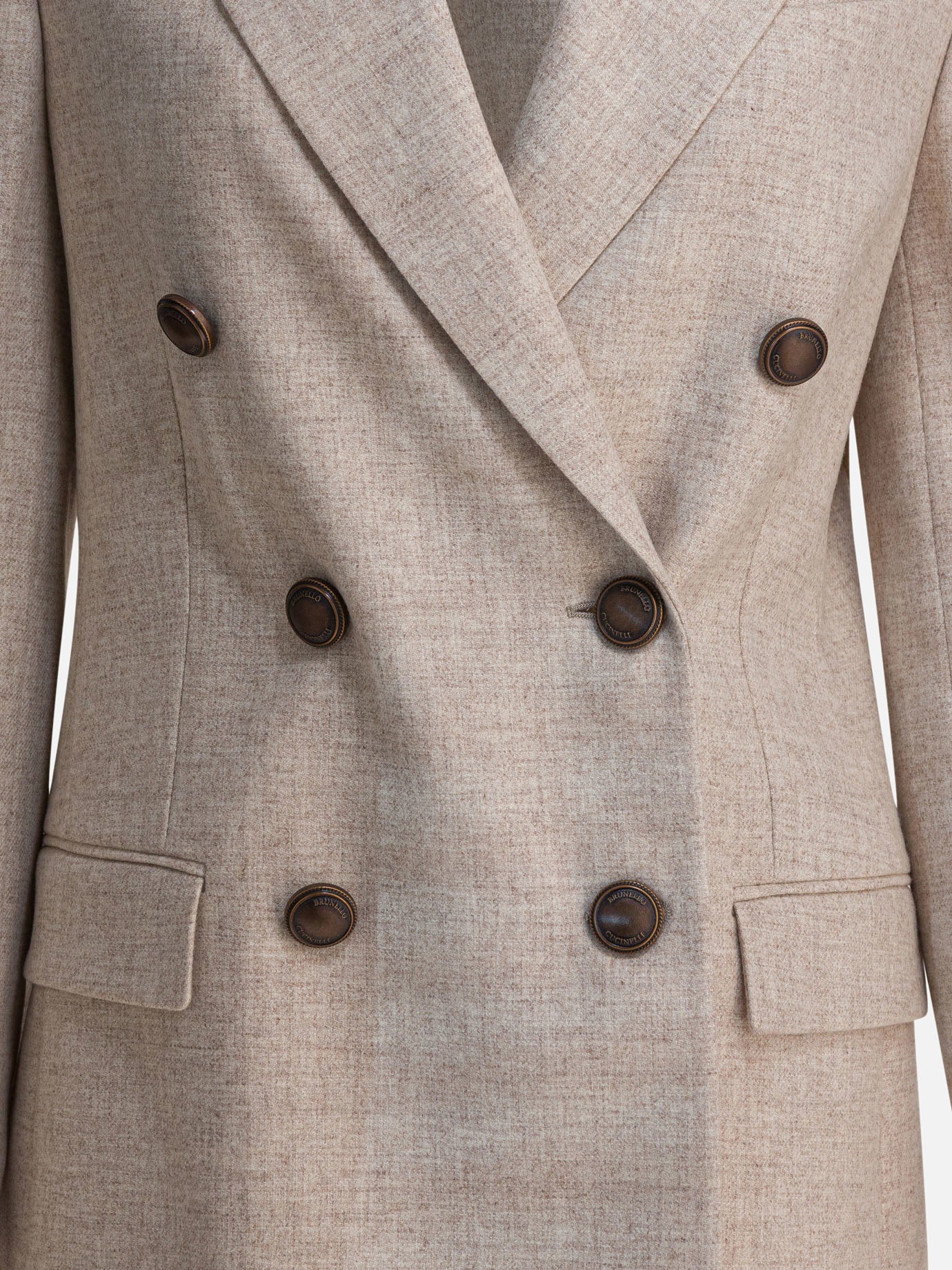 Blazers Solid colour  Beige - Brunello Cucinelli Women | PDP | VIETTI Online Store | Zoom-Modal_3
