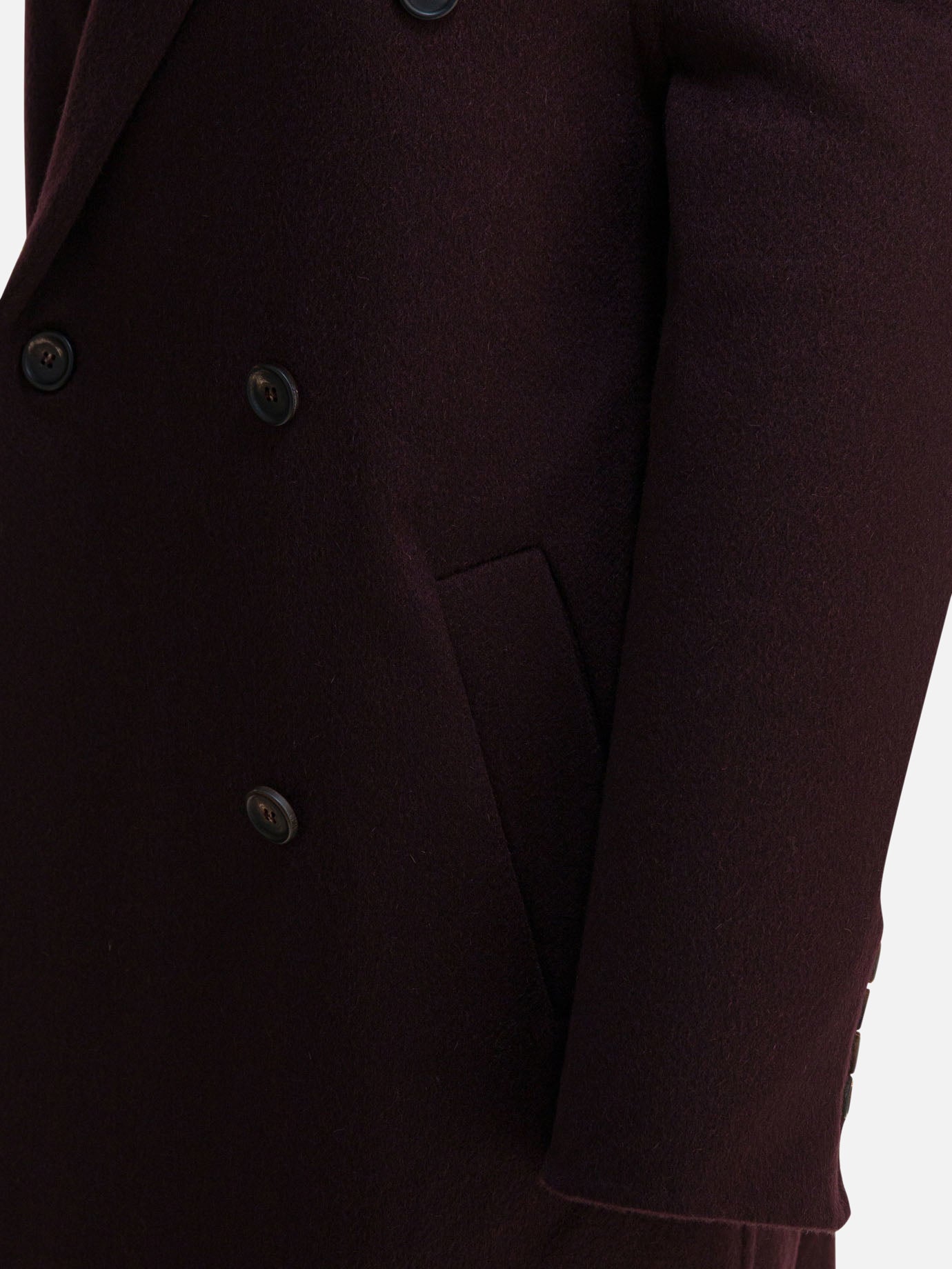 Cappotti lunghi Solid colour  Rosso - Brunello Cucinelli Donna | PDP | VIETTI Online Store | thumbnail_4