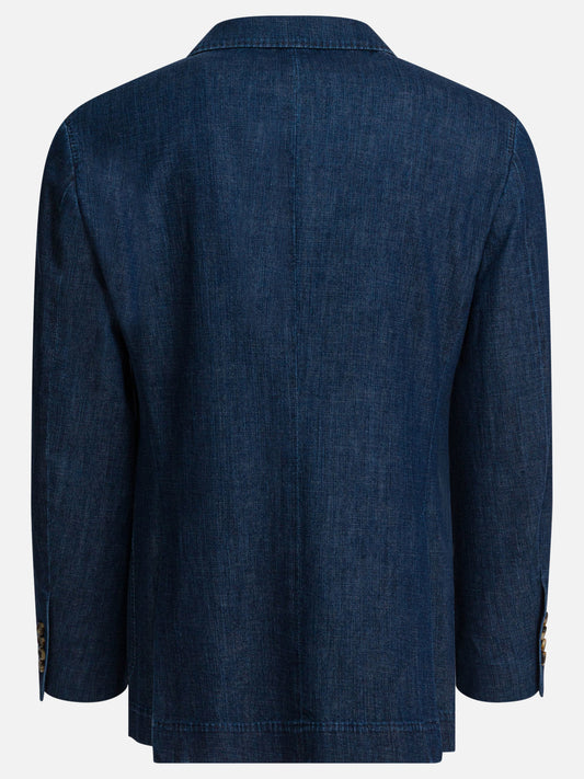 Blazers Solid colour  Blue - Brunello Cucinelli Men | PLP | VIETTI Online Store | 2
