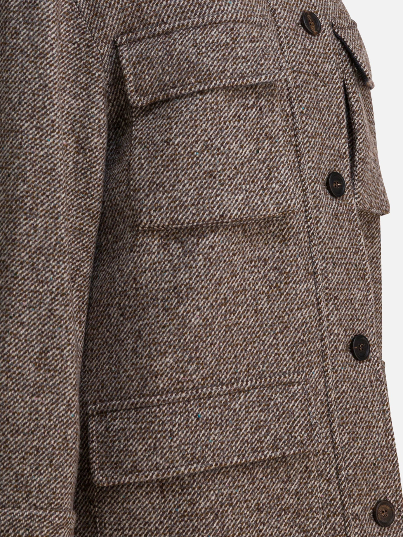 Cappotti lunghi Mélange  Marrone - Brunello Cucinelli Donna | PDP | VIETTI Online Store | thumbnail_4