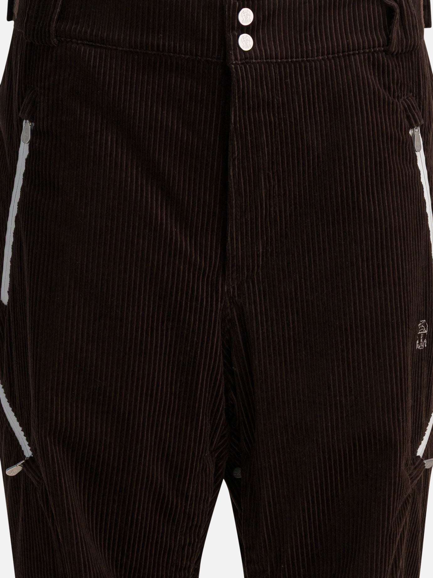 Leisure trousers Solid colour  Brown - Brunello Cucinelli Men | PDP | VIETTI Online Store | thumbnail_3