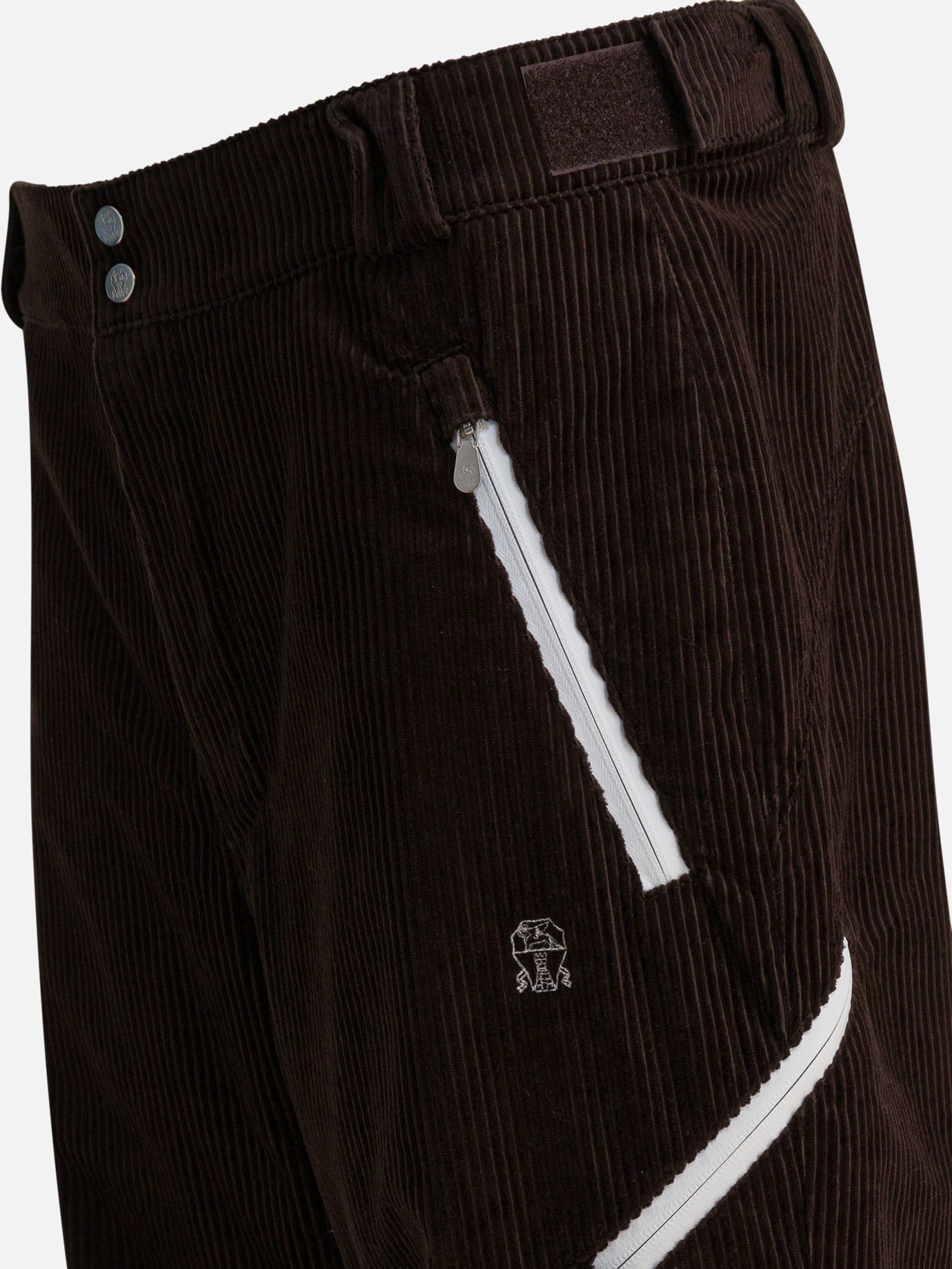 Leisure trousers Solid colour  Brown - Brunello Cucinelli Men | PDP | VIETTI Online Store | thumbnail_4