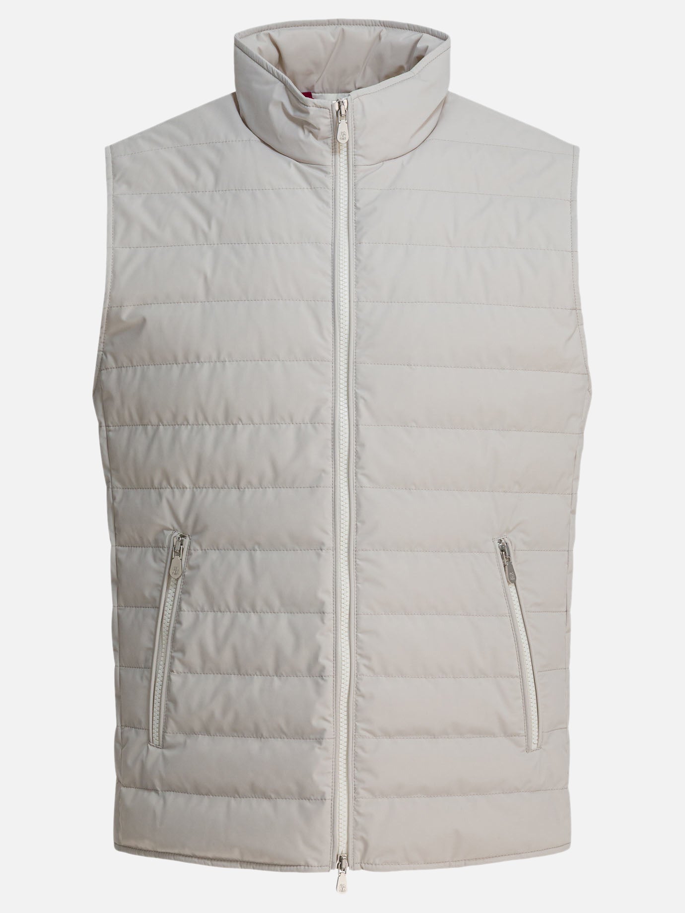 Vest jackets Solid colour  Beige - Brunello Cucinelli Men | PDP | VIETTI Online Store | Zoom-Modal
