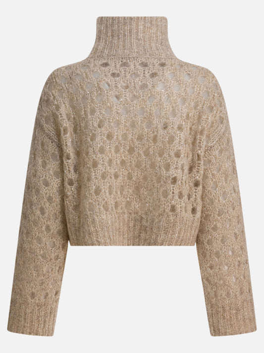 Maglioni dolcevita Solid colour  Beige - Brunello Cucinelli Donna | PDP | VIETTI Online Store | 2
