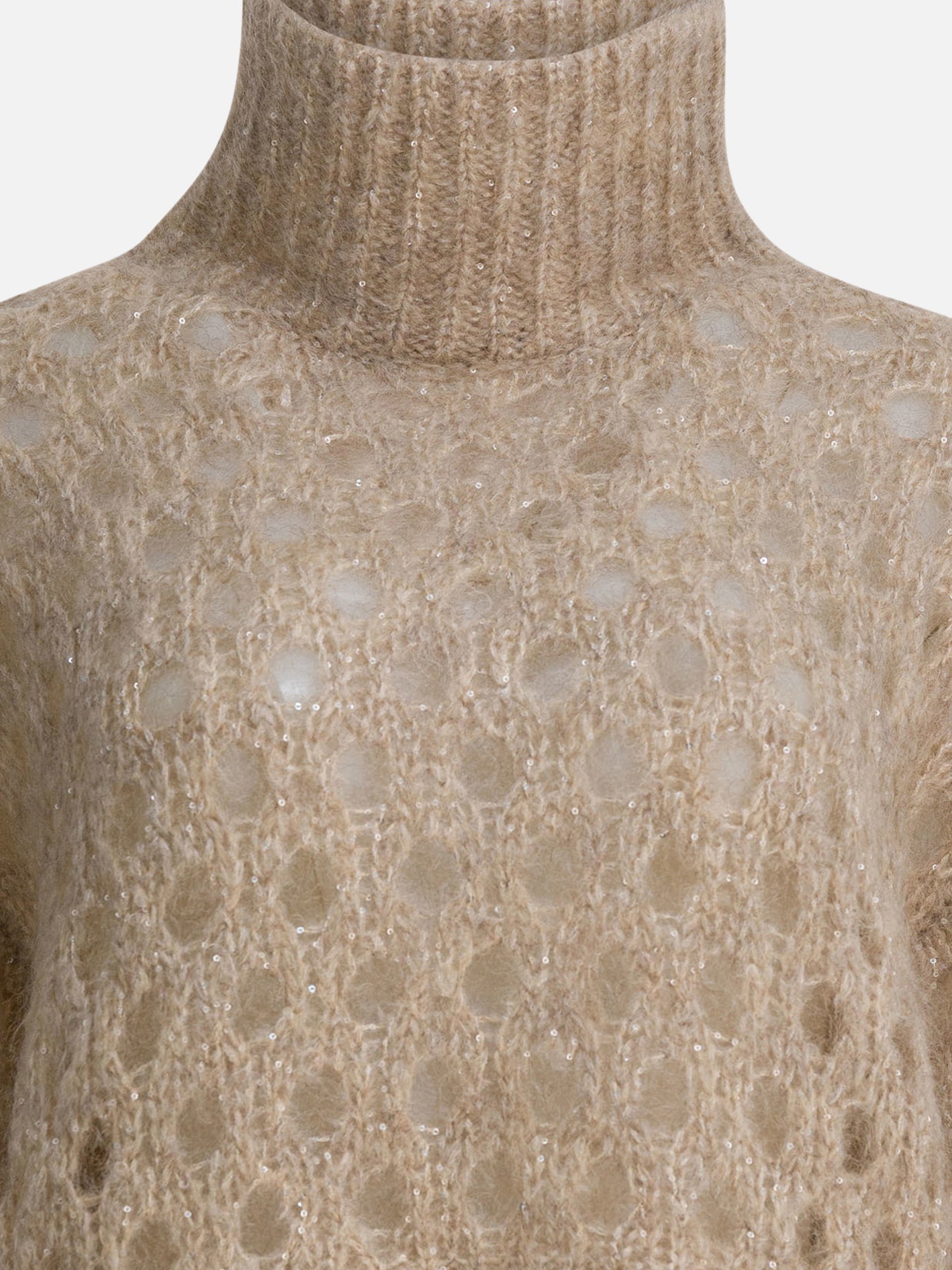 Maglioni dolcevita Solid colour  Beige - Brunello Cucinelli Donna | PDP | VIETTI Online Store | thumbnail_3