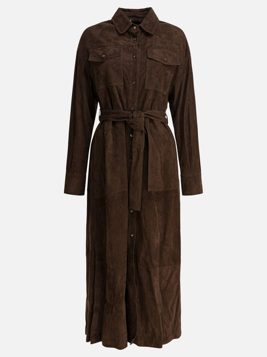 Cappotti lunghi Solid colour  Marrone - Brunello Cucinelli Donna | PDP | VIETTI Online Store 
