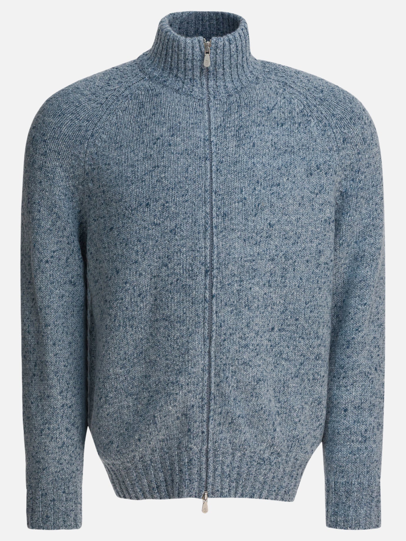 Zipped sweaters Solid colour  Grey - Brunello Cucinelli Men | PDP | VIETTI Online Store | thumbnail