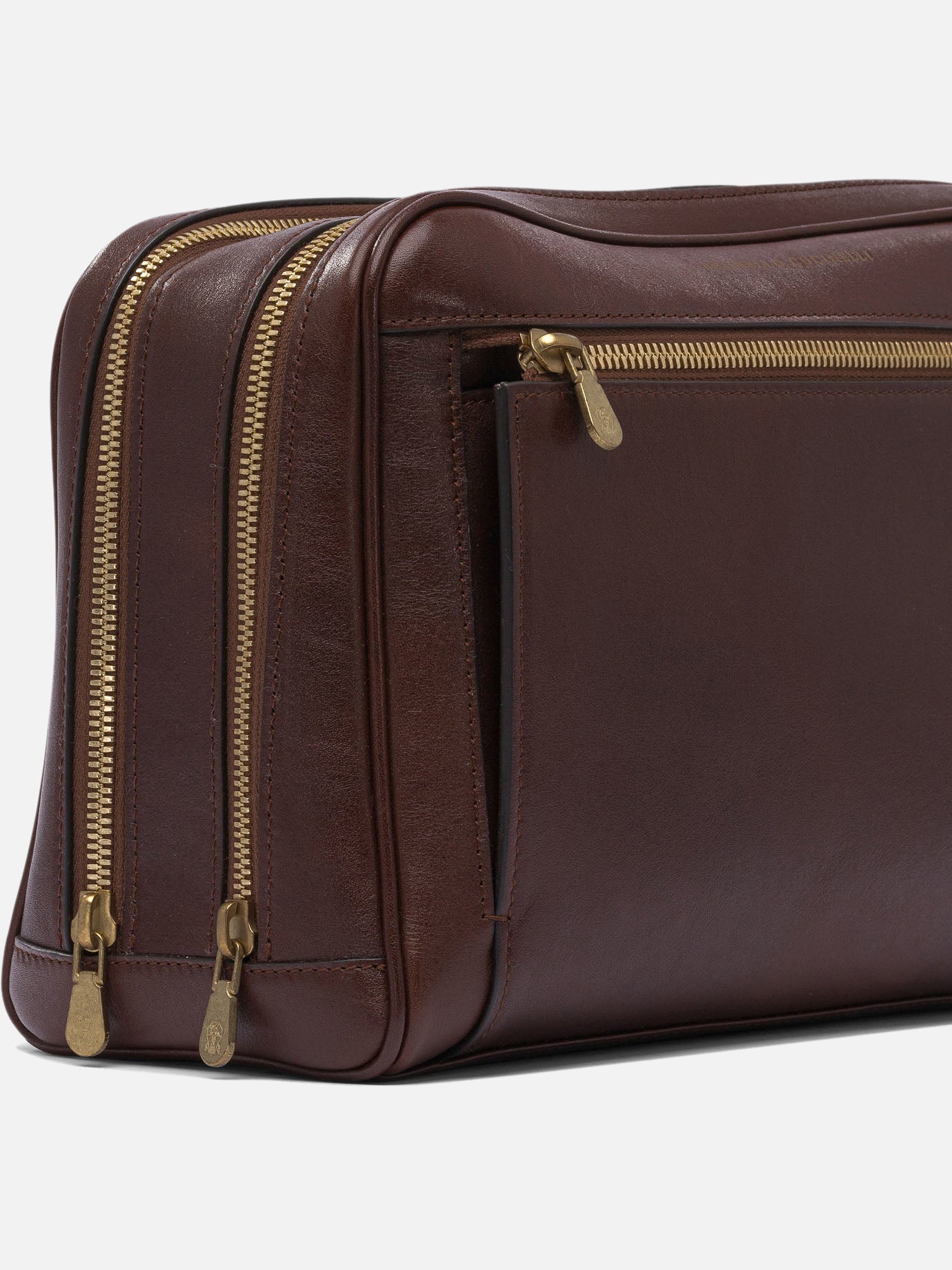 100% leather 100% leather  Brown - Brunello Cucinelli Men | PDP | VIETTI Online Store | thumbnail_4