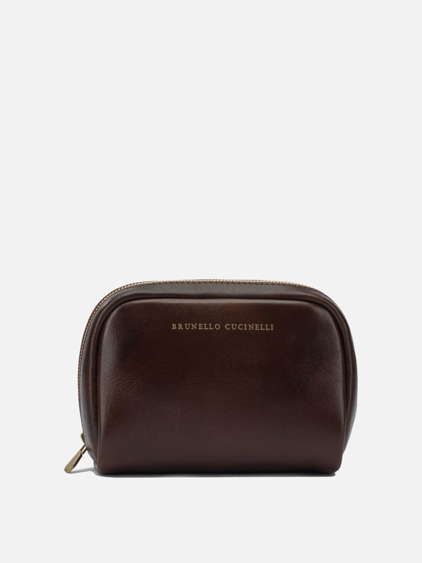Beauty cases 100% leather - Lining: 100% cotton  Brown - Brunello Cucinelli Men | PDP | VIETTI Online Store | thumbnail