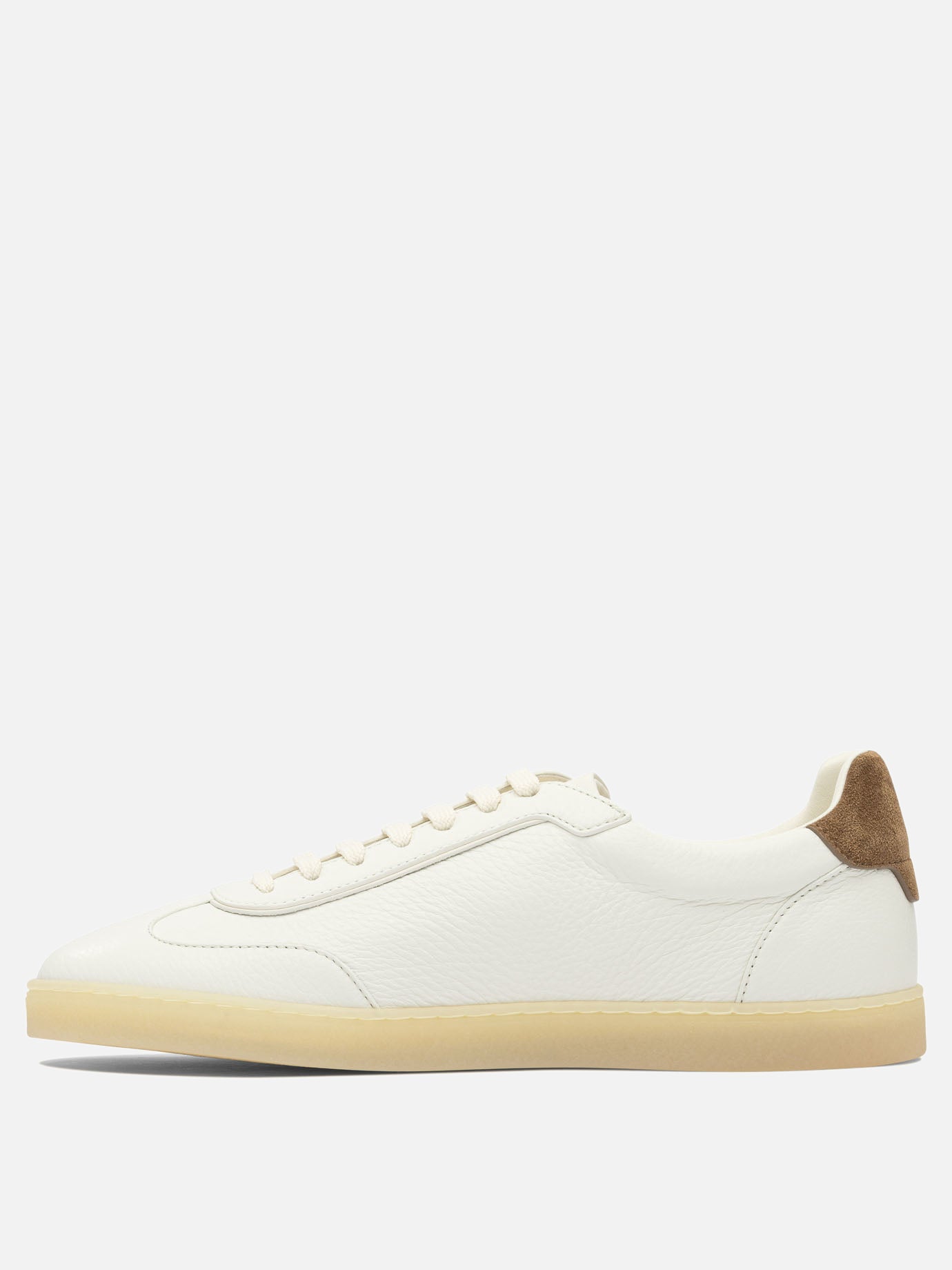 Low top sneakers 100% leather - 100% rubber  Beige - Brunello Cucinelli Men | PDP | VIETTI Online Store | Zoom-Modal_3
