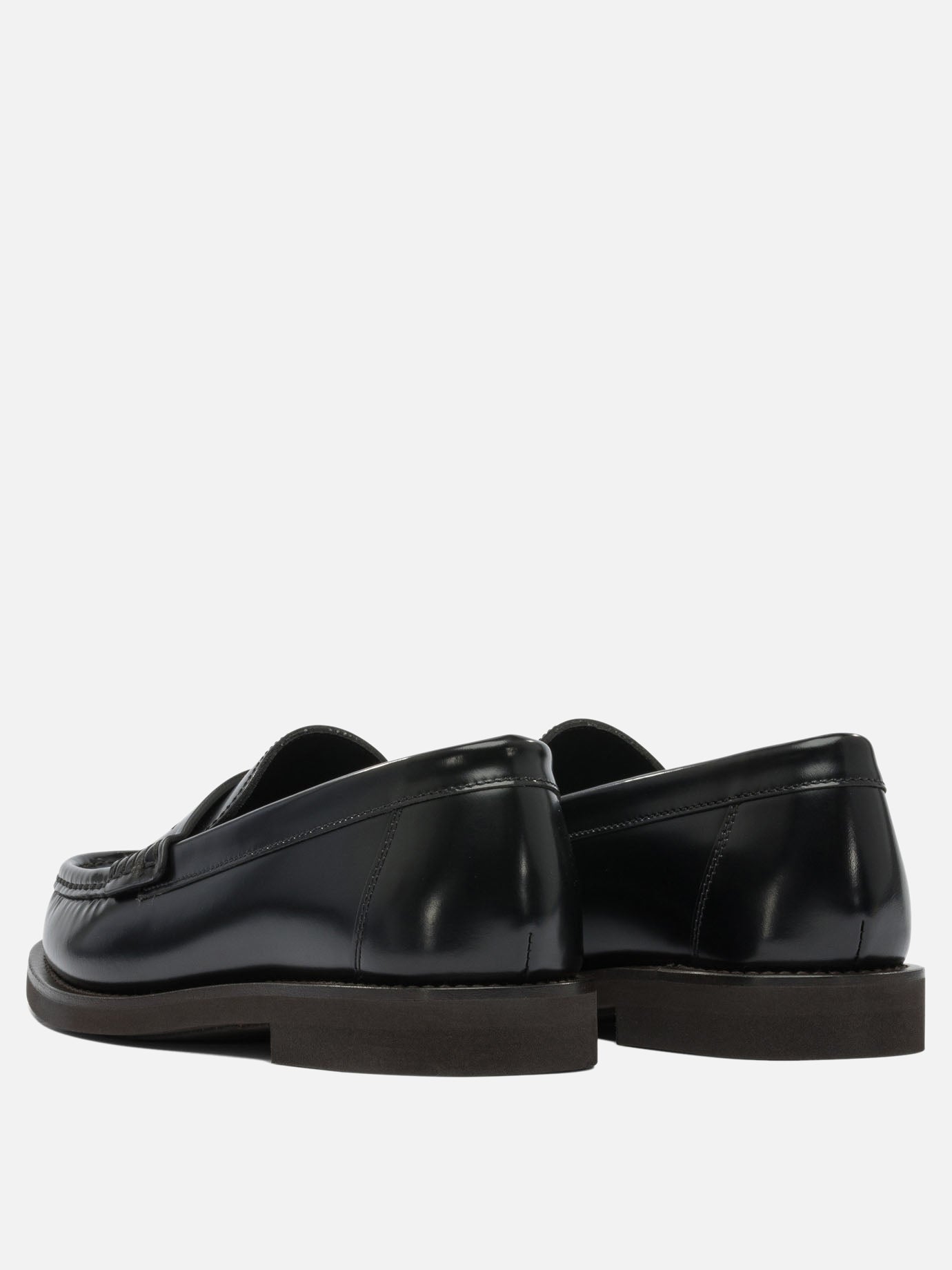 Mocassini 100% leather - 100% rubber  Nero - Brunello Cucinelli Donna | PDP | VIETTI Online Store | thumbnail_4