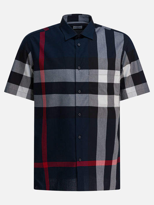 Camicie casual Check  Blu - Burberry Uomo | VIETTI Online Store 
